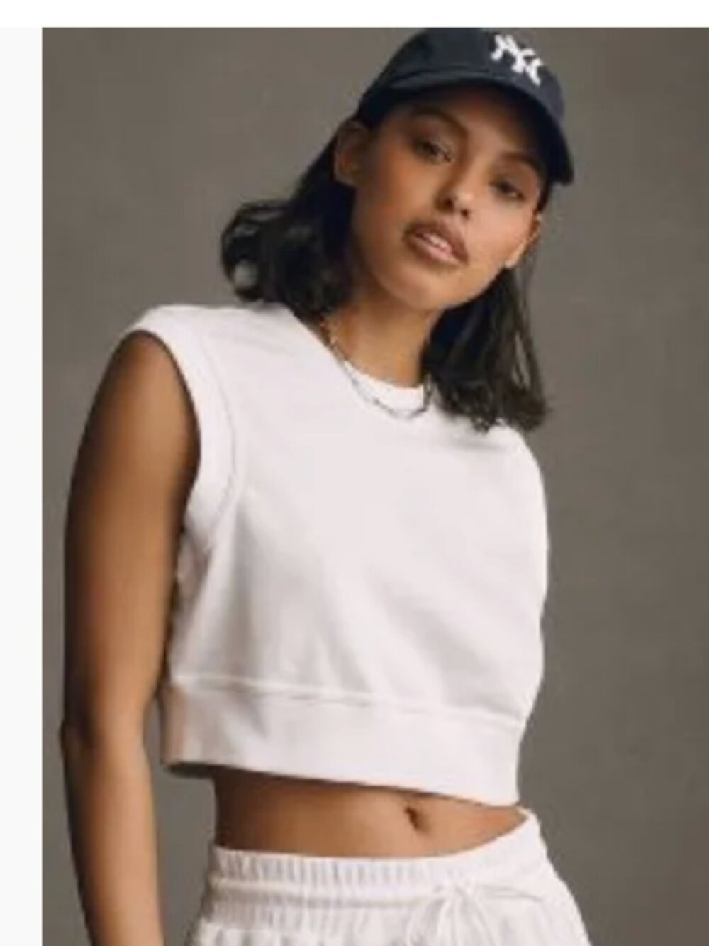 NWT Anthropologie Daily Practice White Tank Size S